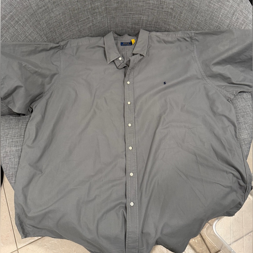 Ralph Lauren Gray Casual Button Down Shirt